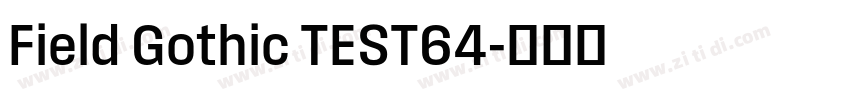 Field Gothic TEST64字体转换